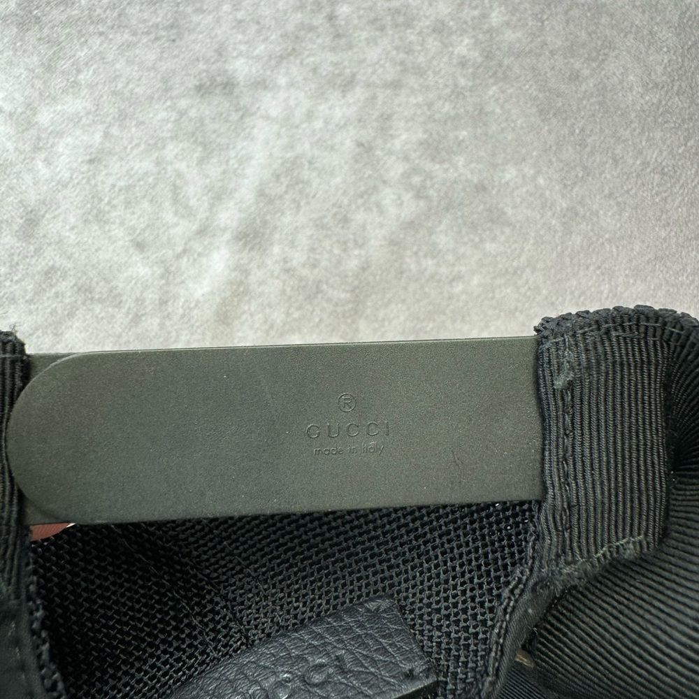 Gucci Black Gg Mesh Baseball Cap Hat Small - Picture 15 of 16